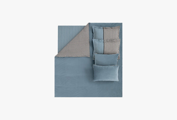 Charme Savio Indigo Fluweel Saten Dekbedovertrekset Tweepersoons Xl