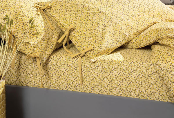 Mix Match Ditsy Safran Hoeslaken Eenpersoons