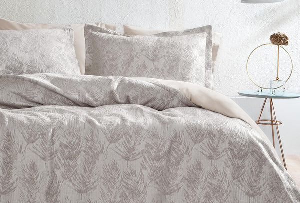 Ella Taupe Bed Sprei Seti Tweepersoons