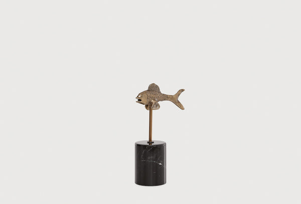 Fish Decoratief object Marmer Eskitme Kaplama Metaal 230 Mm