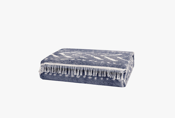 Cora Indigo Bed Sprei Eenpersoons