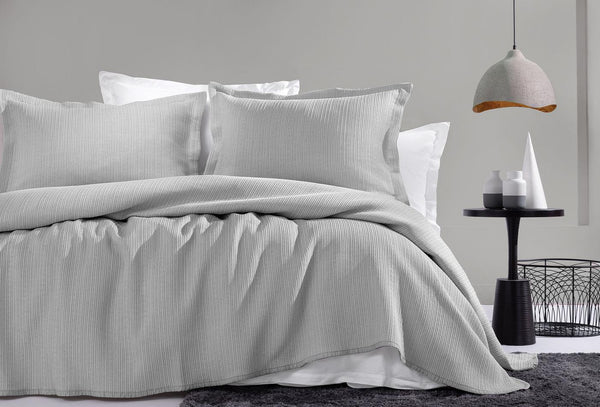 Digna Grijs Bed Sprei Eenpersoons