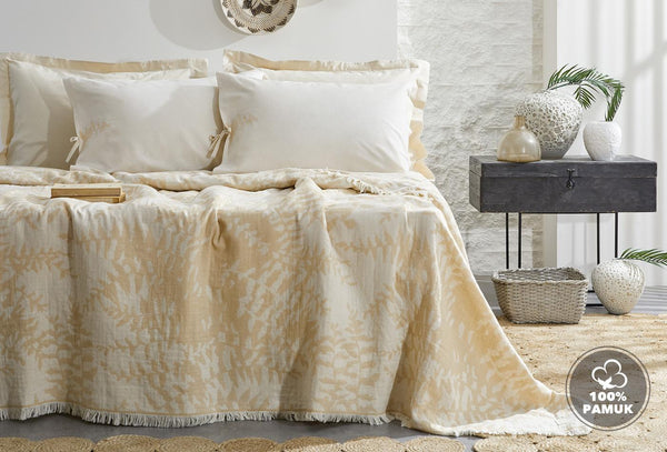 Lorena Camel Bed Sprei Tk Tweepersoons