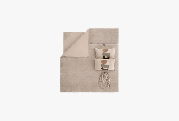 Coverme Stone Beige Deken Dekbedovertrekset Eenpersoons
