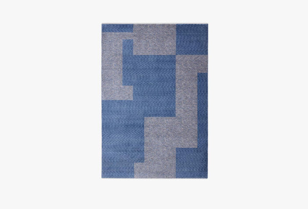 Diagram Vloerkleed Blauw Grijs 160 X 230