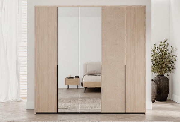 Terra Kledingkast 5-deurs 227X221 Cm