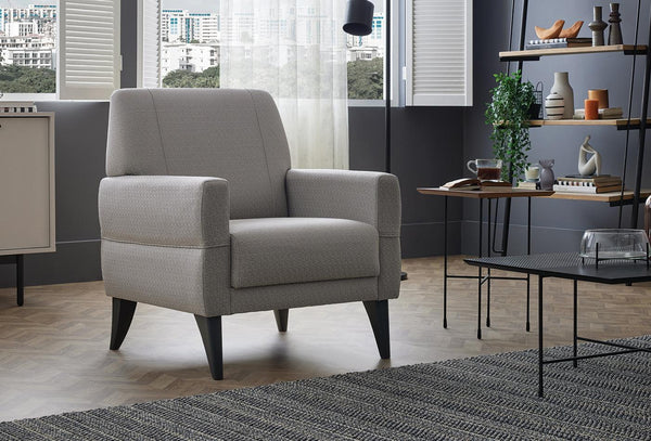 Astera Fauteuil Linnen geweven 13108 Lichtgrijs