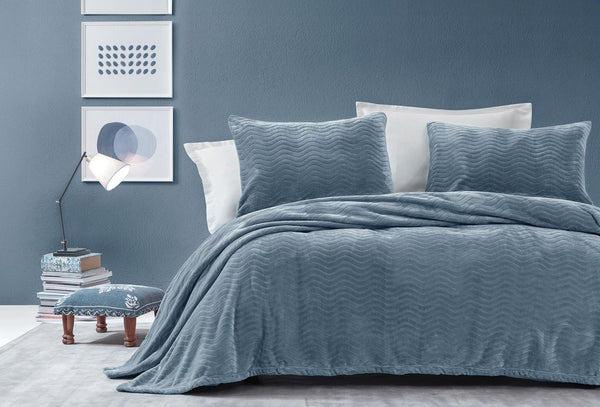 Dazel Indigo Deken Bed Sprei Seti Eenpersoons