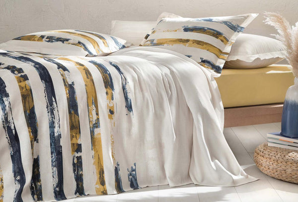 Stain Beige Pique Tk Tweepersoons