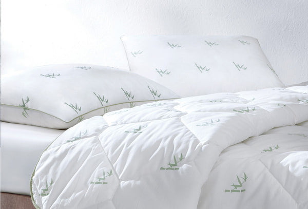 Bamboe Roll-Pack Dekbed Kussen Set