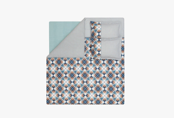 Brice Indigo Dekbedovertrekset Eenpersoons