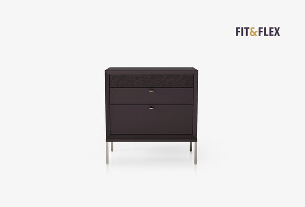 Fit & Flex Module met 3 lades op poten - Bitter, 80x82 cm