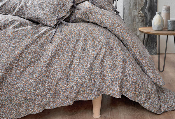 Mix Match Ditsy Antraciet Dekbedovertrek Eenpersoons