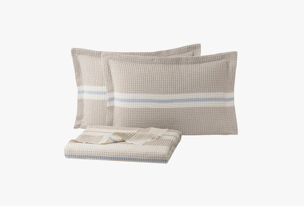 Recta Beige Pique Bed Sprei Seti Eenpersoons