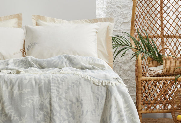 Lorena Grijs Bed Sprei Tk Tweepersoons