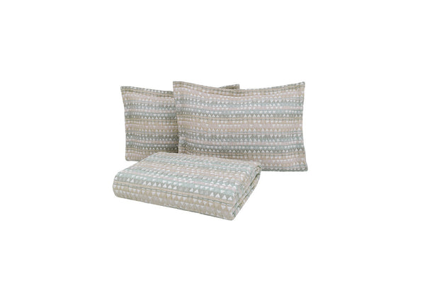 Akoni Beige Bed Sprei Seti Eenpersoons