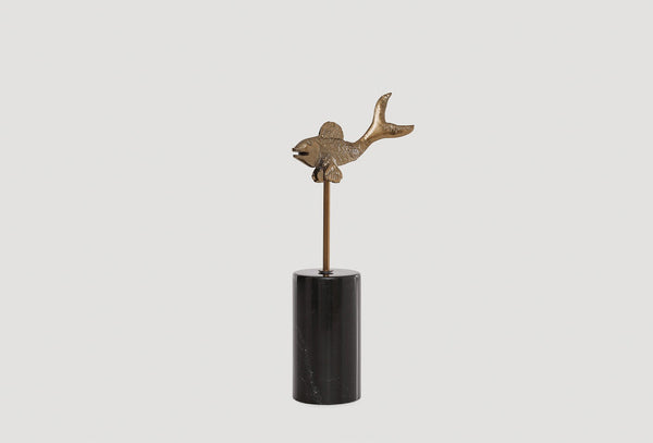 Fish Decoratief object Marmer Eskitme Kaplama Metaal 300 Mm