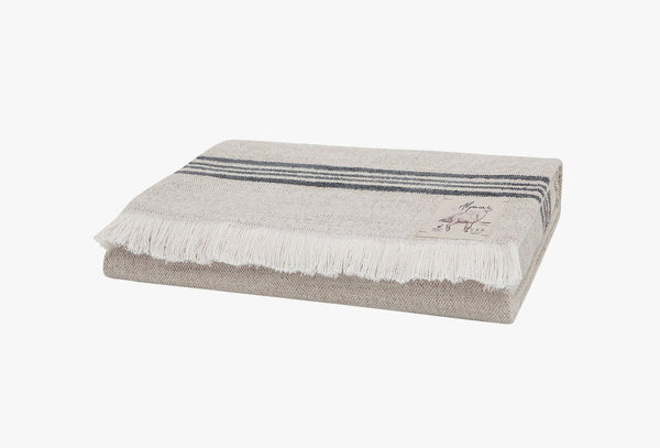 King Antraciet Bank Plaid 140X190 Cm