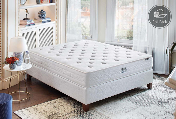 Blue Star Dht met veren Bed