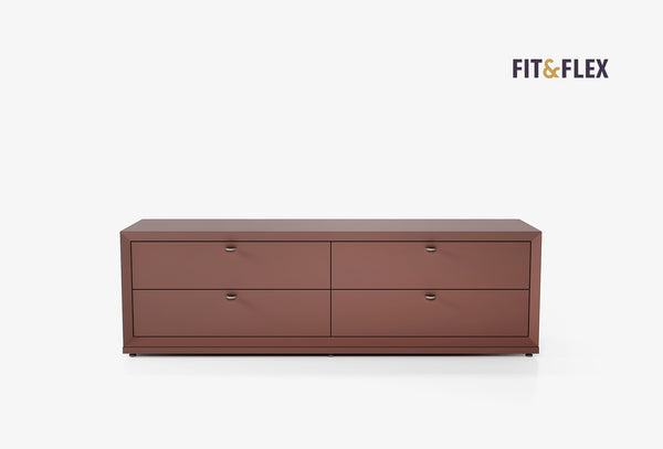 Fit Flex 4 met lades met basis Module Sorbet 160X49