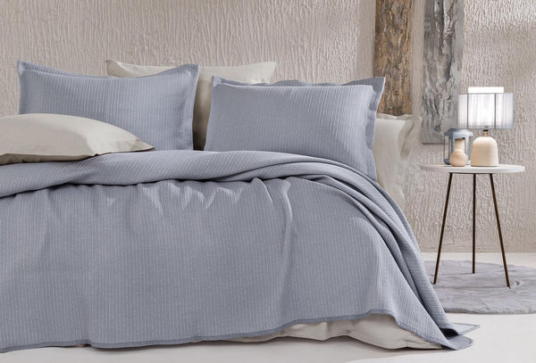 Digna Indigo Bed Sprei Eenpersoons