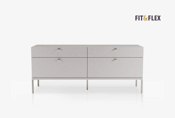 Fit Flex 4 met lades op poten Module Linnen 160X67