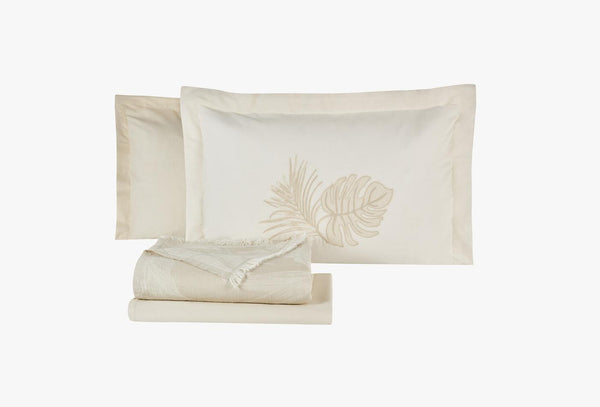 Belinda Taupe Pique Bed Sprei Tk Tweepersoons