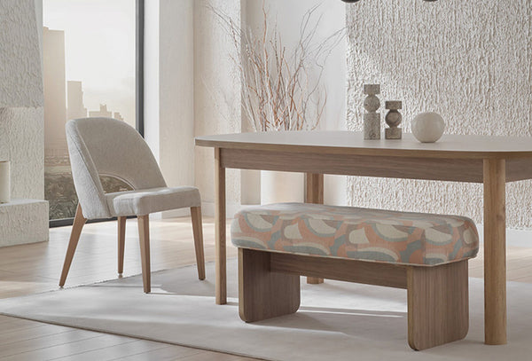 Perge Dressoir Eettafel Vast Bank Eetkamerstoel 2 Stuks