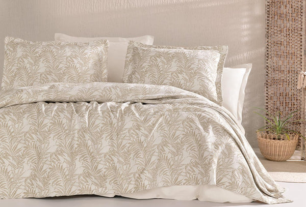 Agape Beige Bed Sprei Eenpersoons
