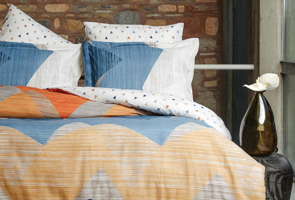 Aden Marineblauw Dekbedovertrekset Eenpersoons