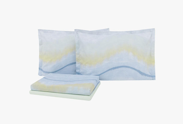 Lea Blauw Pique Tk Eenpersoons