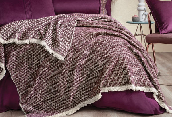 Pinnata Pruim Bank Plaid Tv-plaid 140X190 Cm