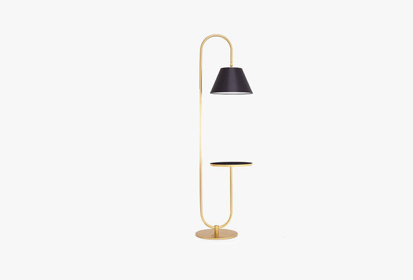 Epic Vloerlamp met tafel, Zwart
