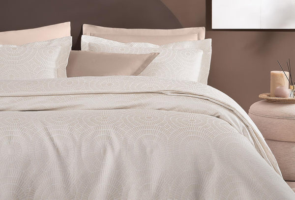 Heliks Beige Bed Sprei Seti Tweepersoons