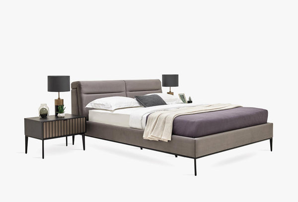 Riga Bed Incl. Hoofdbord 52301 Grijs