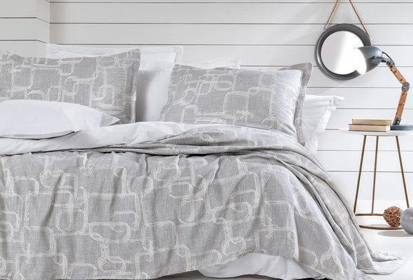 Adena Grijs Bed Sprei Eenpersoons