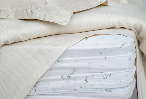 Ramona Ecru Bambu Pique-set Eenpersoons