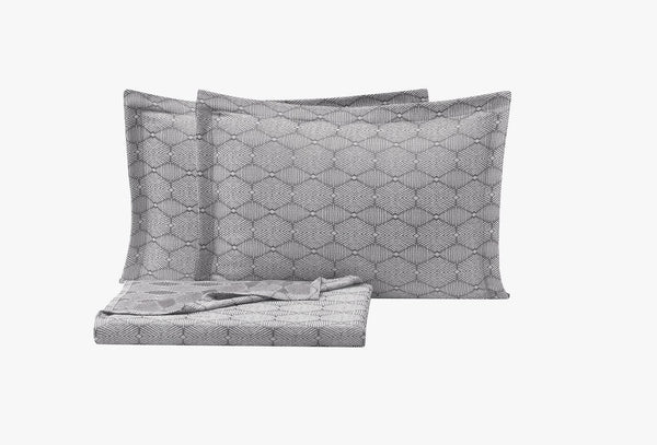 Morty Antraciet Bed Sprei Seti Tweepersoons