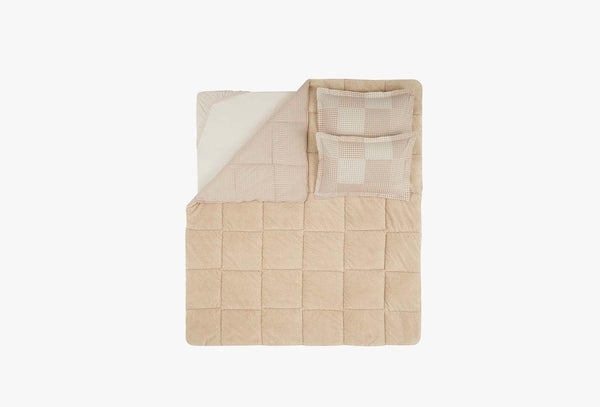 Marcia Beige Triola met deken Slaapset Eenpersoons
