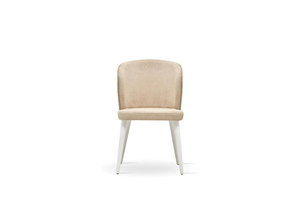 Legato Eetkamerstoel Fluweel Stof 52001 Licht Beige