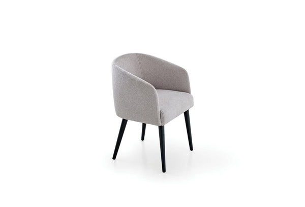 Boston Eetkamerstoel Boucle Stof Creme