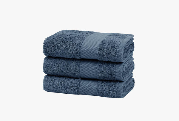 Essentials Navy Gasthanddoek 3-delig 30X50 Cm