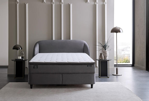 Lotto Orthopedic Support Bed Boxspring met hoofdbord 140X190 Cm Antraciet