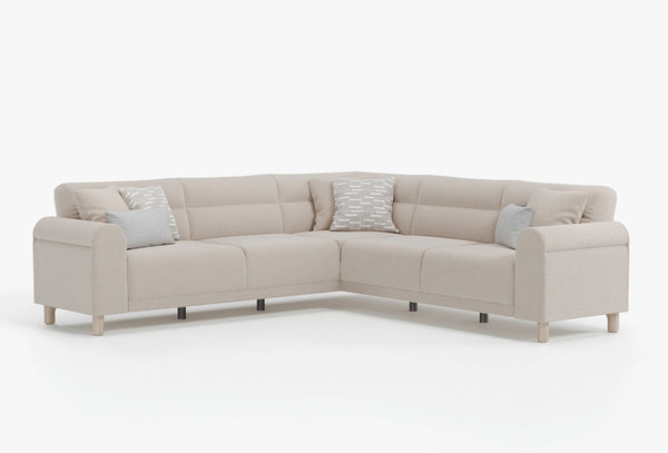 Paloma Hoekbank met Slaapfunctie Hoek Rechts 55904 Creme