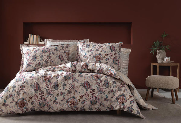 Clowis Beige Dekbedovertrekset Eenpersoons