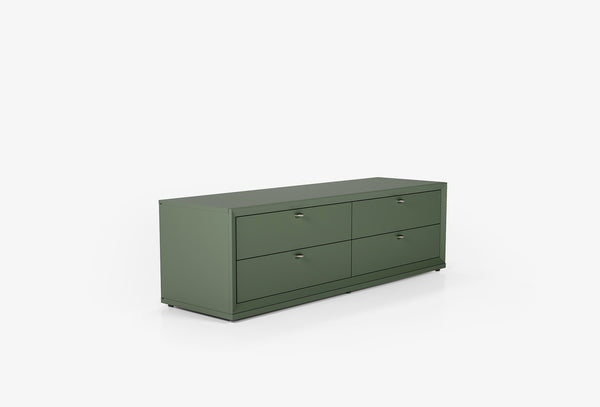 Fit Flex 4 met lades met basis Module Groen 160X49