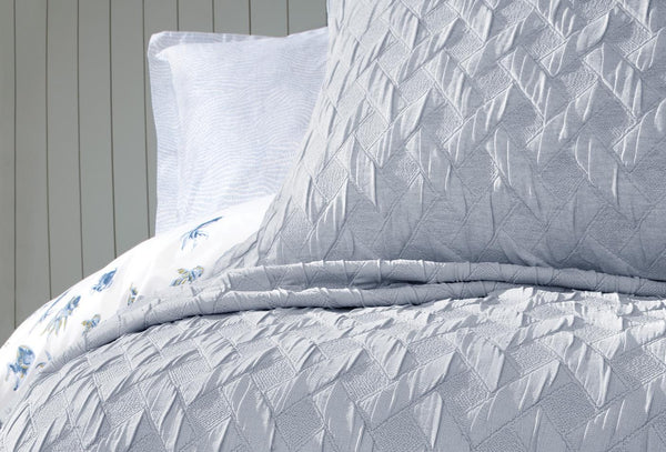 Lennox Indigo Bed Sprei Eenpersoons