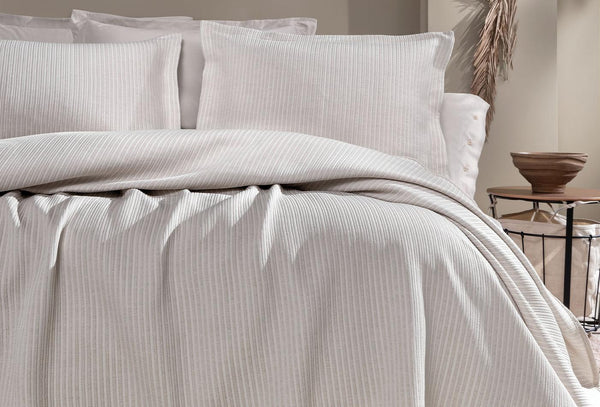 Digna Beige Bed Sprei Eenpersoons