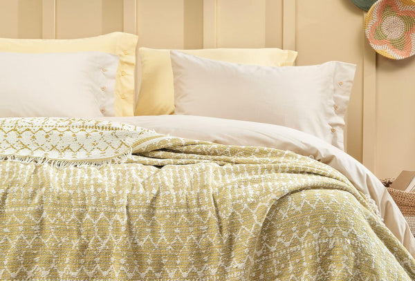 Zion Safran Bed Sprei Eenpersoons