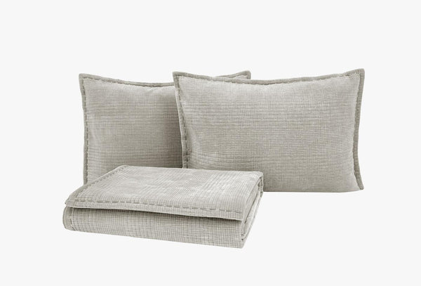 King Grijs Bed Sprei Tweepersoons